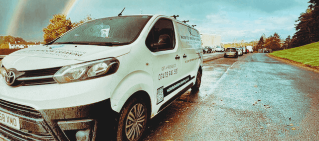 water fed window cleaning van