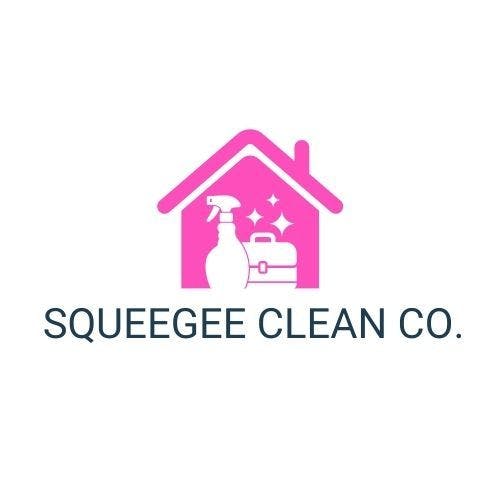 Blue Simple Bottle House Cleaning Logo
