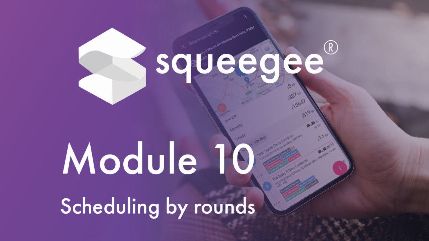 Squeegee Training Academy Module 10 Scheduling by rounds