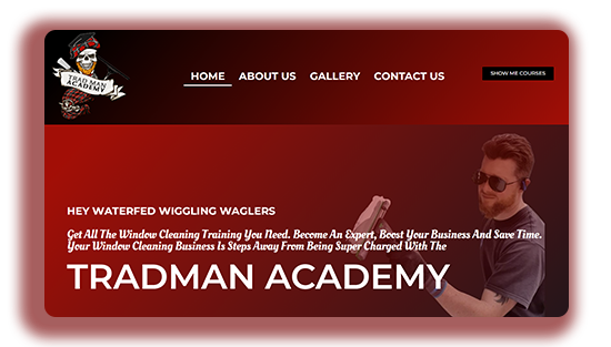 Trad Man Academy Website